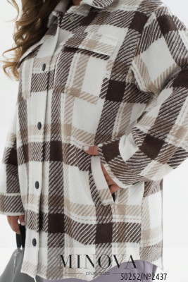 Кардиган-сорочка №2437-шоколадний_minova_6