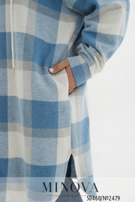 Кардиган №2479-джинс_minova_6