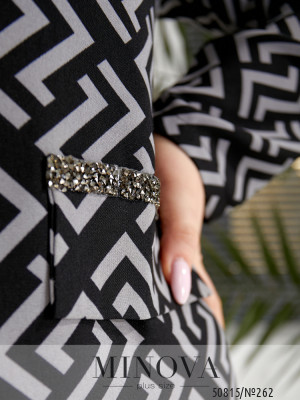 Сукня №262-чорно- сірий_minova_6