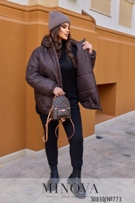 Куртка №773-шоколадний_minova_6