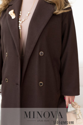 Пальто №2490-шоколадний_minova_6