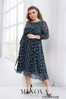 Сукня №2448-чорний-блакитний_minova_5