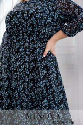 Сукня №2448-чорний-блакитний_minova_6