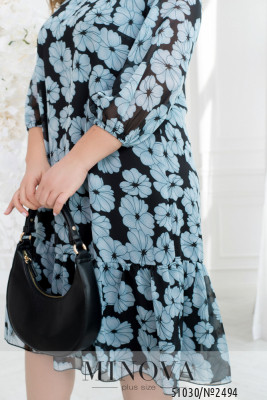 Сукня №2494-чорний-мята_minova_6