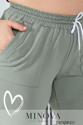 Штани №351-оливка_minova_6