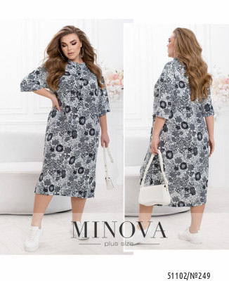 Сукня №249-білий-чорний_minova_7