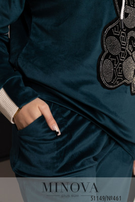 Спортивний костюм №461-темно-зелений_minova_6