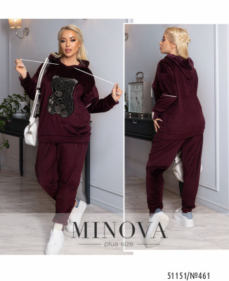 Спортивний костюм №461-бордо_minova_7