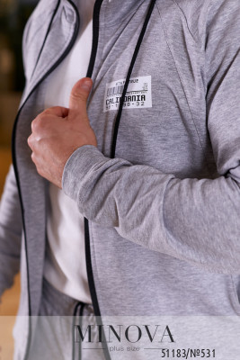 Спортивний костюм №531-світлий меланж_minova_6
