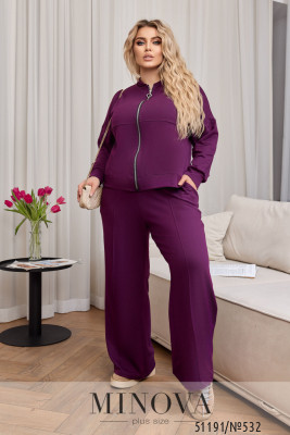 Спортивный костюм №532-фиолетовый