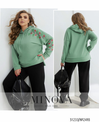 Спортивний костюм №2493-мята-чорний_minova_7