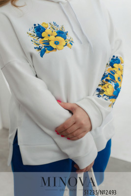 Спортивний костюм №2493-молочний-електрик_minova_6