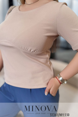 Футболка №1550-бежевий_minova_6