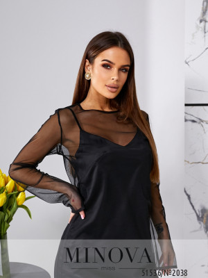 Сукня комбінація №2038-чорний_minova_6