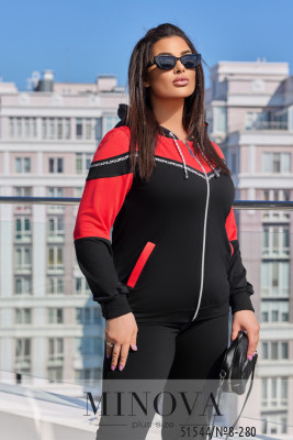 Спортивний костюм №8-280-чорний-червоний_minova_5