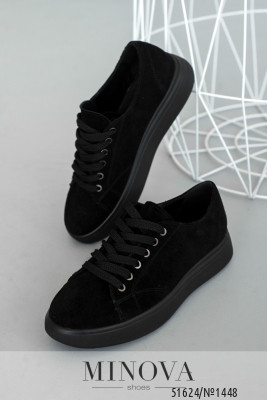 Кросівки №1448-чорна замша_minova_5