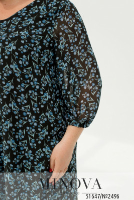 Сукня №2496-чорний-блакитний_minova_6