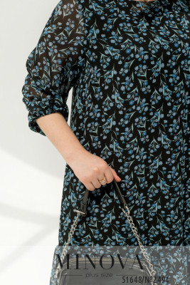 Сукня №2494-чорний-блакитний_minova_6