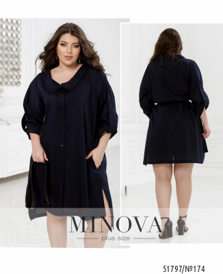 Сукня №174-темно-синій_minova_7