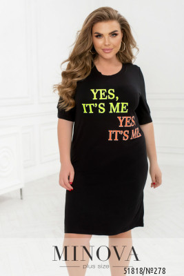 Домашня сукня №278-чорний_minova_5