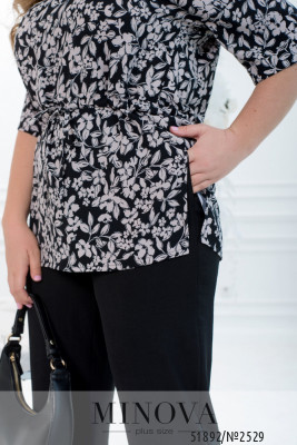 Костюм №2529-чорний-бежевий_minova_6
