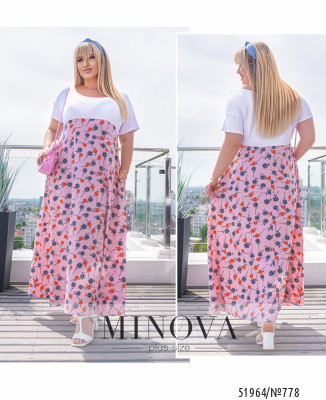 Сукня №712-білий-рожевий_minova_7