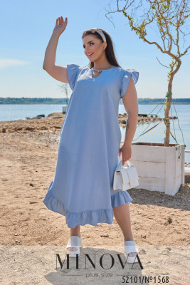 Сукня №1568-блакитний