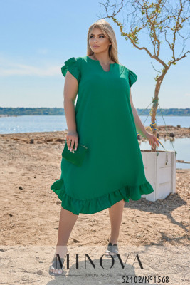 Платье №1568-зеленый