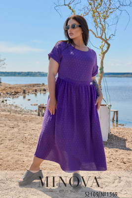 Платье №1569-фиолетовый