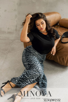 Спідниця №2552-сірий-чорний_minova_5