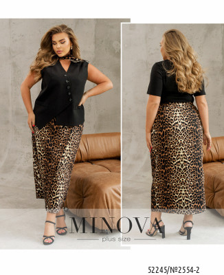 Спідниця №2554-2-бежевий-чорний_minova_7