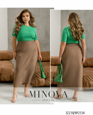 Спідниця №2554-шоколадний_minova_7