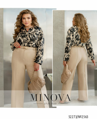 Сорочка №2563-бежевий-чорний_minova_7