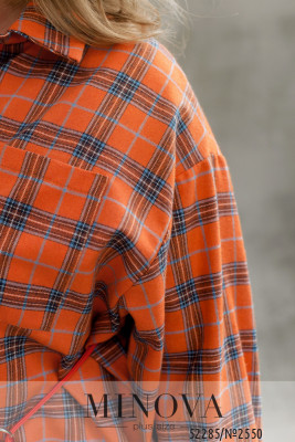 Сорочка №2550-помаранчевий_minova_6