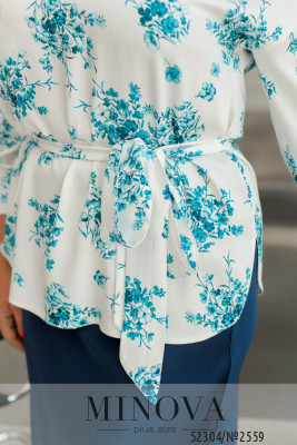 Блуза №2559-білий-синій_minova_6