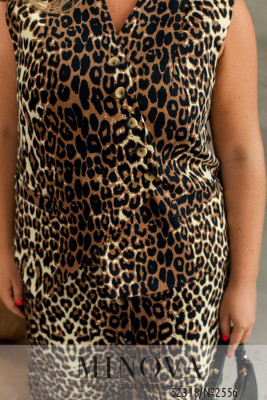 Жилет №2556-бежевий-чорний_minova_6