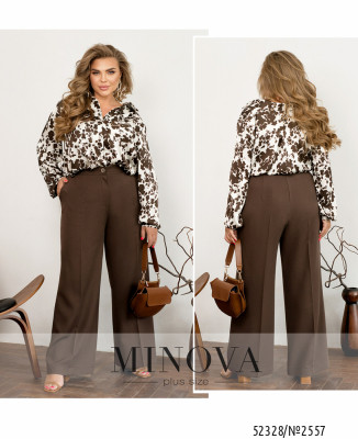 Брюки №2557-шоколадний_minova_7