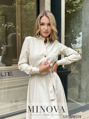 Сукня №370-світло-бежевий_minova_6