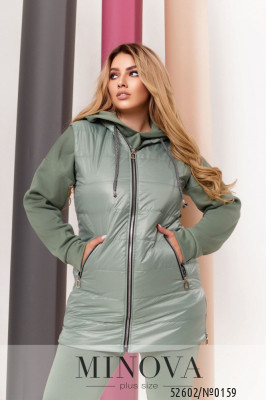 Жилет №0159-фісташка_minova_5