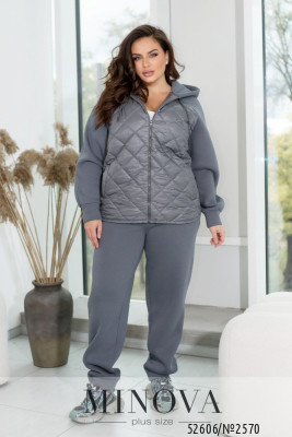 Спортивний костюм №2570-сірий