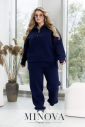 Спортивный костюм №2571-темно-синий