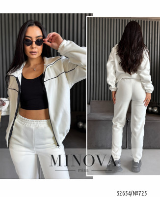 Спортивний костюм №725-молочний_minova_7