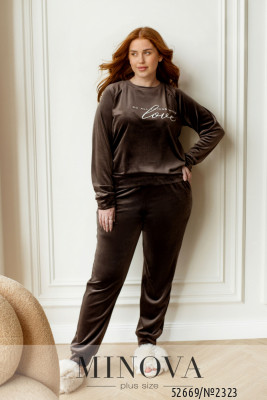 Домашний костюм №2323-шоколадний_minova_5