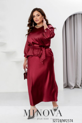 Костюм №2574-бордо