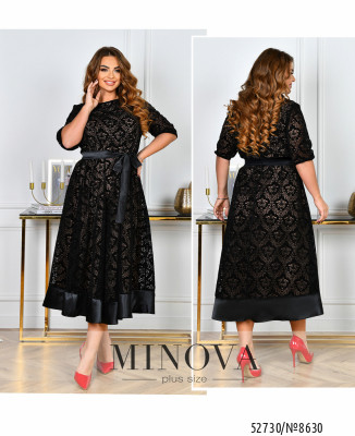 Сукня №8630-чорно-бежевий_minova_7