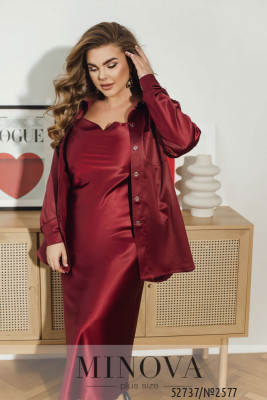 Сорочка №2577-бордо_minova_5