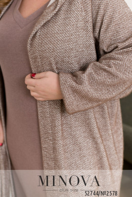 Кардиган №2578-шоколадний_minova_6