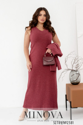 Костюм №2581-бордо