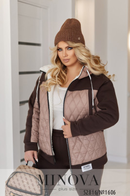 Спортивний костюм №1606-шоколад_minova_5