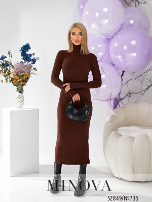 Сукня №735-шоколадний_minova_5